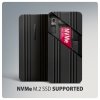 AXAGON EEM2-40G Obudowa zewnętrzna aluminiowa USB4 Gen 3x2 M.2 SSD NVMe 40Gbps passive, USB-C cable, silicon sleeve